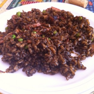 arros de pals amb sípia